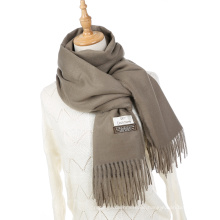 Gran grueso y suave cachemir cálido chal envuelve bufanda sólida de invierno